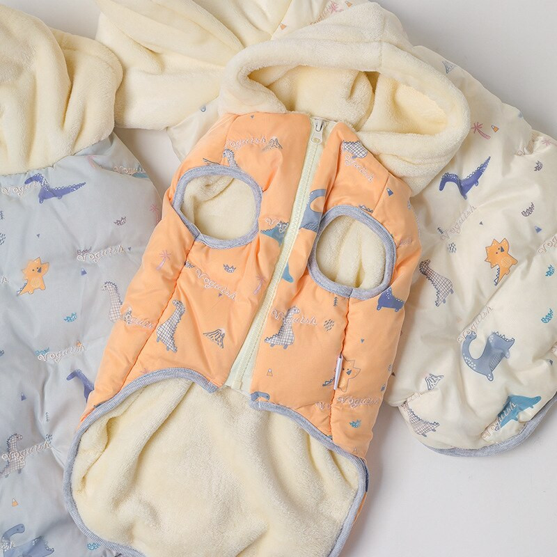 Палто с кучешки пух, жилетка с котешки пух, плюшен удебелен патешки пух, за да се стопли, зимни дрехи с памучна подплата Fadou Teddy