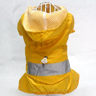 TOMEPETS Lemmiklooma vihmamantel Kapuutsiga koera vihmamantel Veekindel jope kutsikale Pehmest hingavast võrgust koerariided helkurvööga