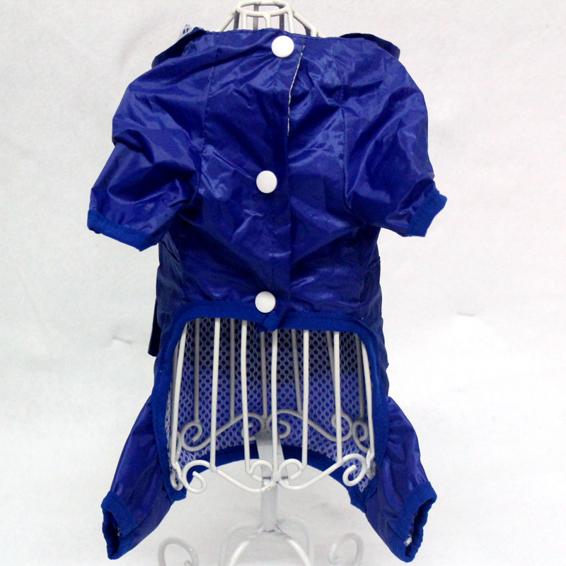 TOMEPETS Lemmiklooma vihmamantel Kapuutsiga koera vihmamantel Veekindel jope kutsikale Pehmest hingavast võrgust koerariided helkurvööga