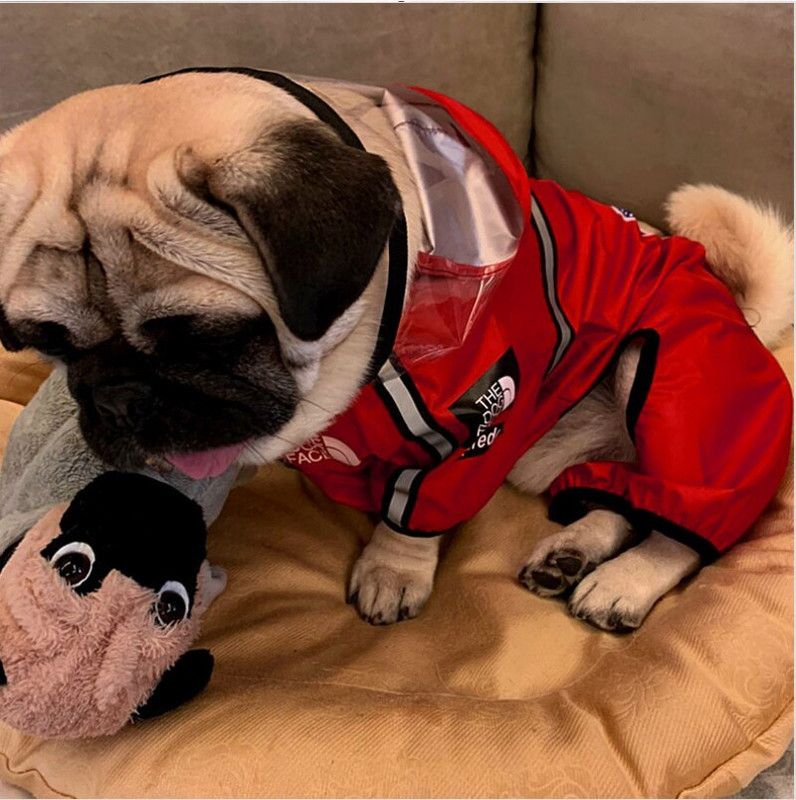 Pelernă de ploaie pentru câini, cu pălării, haine reflectorizante rezistente la ploaie, hanorace, jachetă de ploaie, haină pentru câini de talie mică, mijlocie, costum de îmbrăcăminte