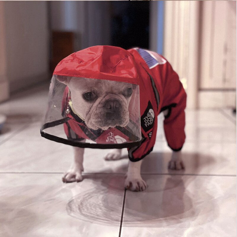 Pelernă de ploaie pentru câini, cu pălării, haine reflectorizante rezistente la ploaie, hanorace, jachetă de ploaie, haină pentru câini de talie mică, mijlocie, costum de îmbrăcăminte
