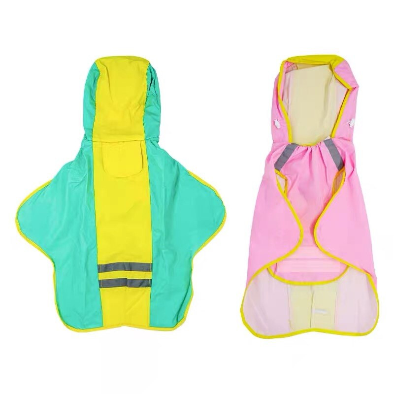 Reflexná pláštenka pre psov pre malé, stredné, veľké psy, nepremokavá bunda, pláštenka, oblečenie, corgi, labrador, bradáč, mops CTC04