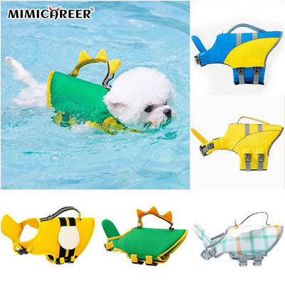 Dog Swimming Vest Cute Dog Life Jacket Vest for Flotation Ripstop Dog Safety Vest for Swimming Reflective Dog Swimsuit