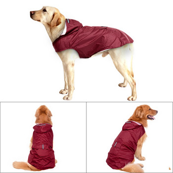 Pet Large Dog Raincoat Αδιάβροχα Ρούχα μεγάλου σκύλου Μπουφάν βροχής εξωτερικού χώρου για Golden Retriever Labrador Husky Big Dogs 3XL-5XL