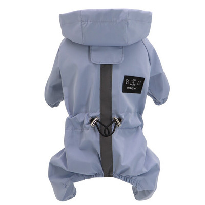 Светлоотразителен кучешки дъждобран Водоустойчиво кучешко облекло Яке Кученце Чихуахуа Комбинезон Костюм Малки средни кучета Дъждо палто Яке с качулка