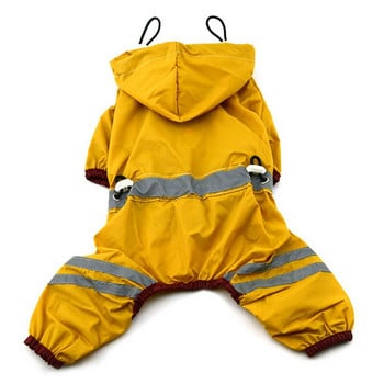 2022 Hot Sale Πρωτοχρονιάς Pet Dog Cat Raincoat Ρούχα Puppy Jumpsuit Hoody Αδιάβροχα μπουφάν βροχής