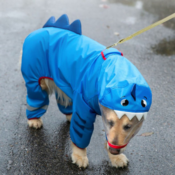Αδιάβροχο παλτό για μεγάλους σκύλους κατοικίδιων ζώων Αδιάβροχη φόρμα βροχής για μεγάλα μεσαία μικρά σκυλιά Golden Retriever Παλτό για ρούχα για κατοικίδια εξωτερικού χώρου