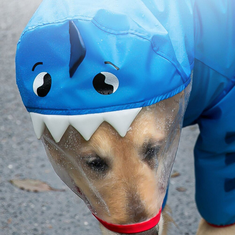 Дъждобран за големи домашни кучета Водоустойчиви дрехи за дъжд Гащеризон за големи средни малки кучета Палто за дрехи за домашни любимци на открито Голдън ретривър