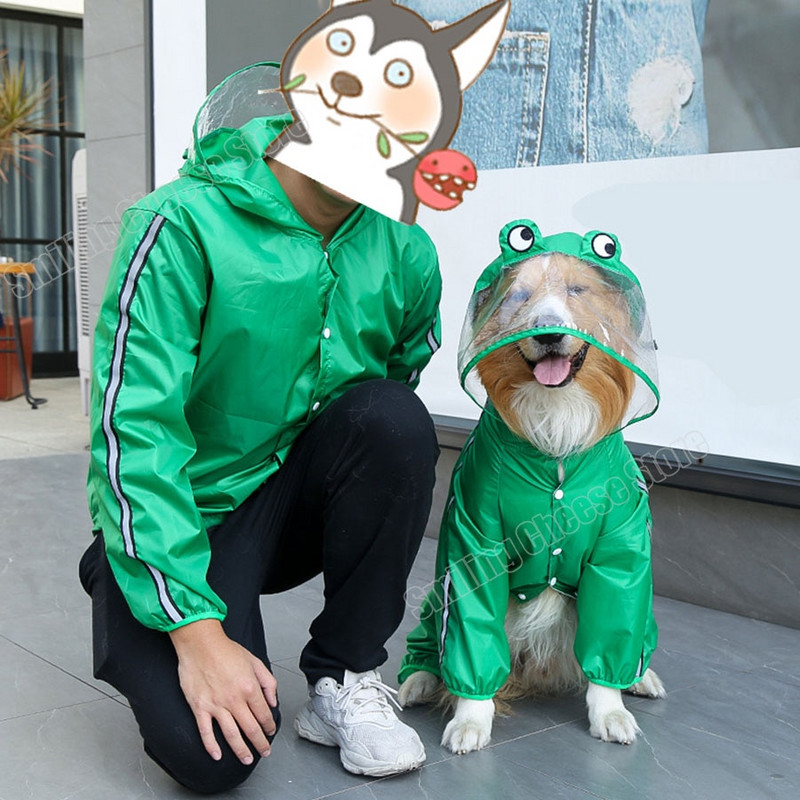 4 kojų vandeniui atsparus mielas varlėtas dinozaurinis lietpaltis šuniui auksaspalviam retriveriui samojedo kolių aviganio Pomeranijos čiau čiau haskis