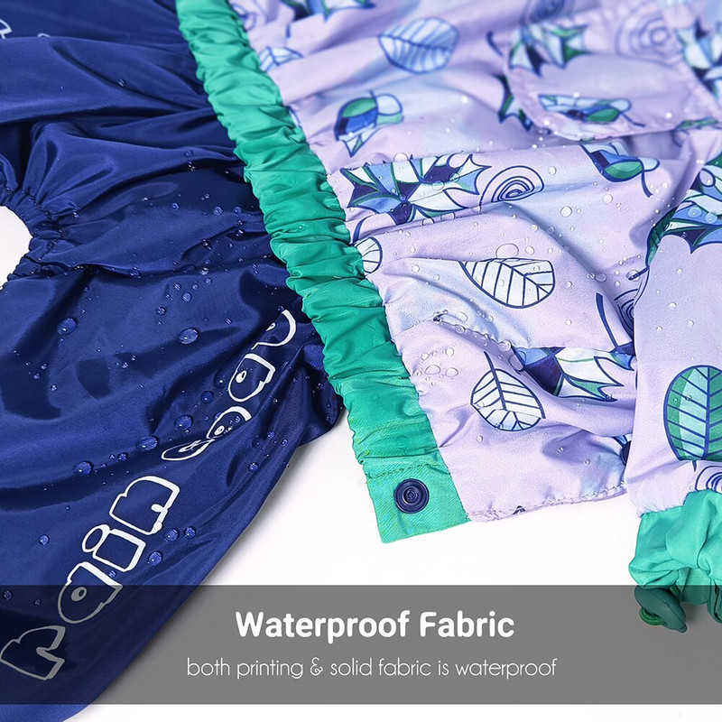 Dog Rain Jumpsuit veekindel hingav lemmiklooma vihmamantel väikestele koertele Kerge kaal reguleeritav kapuutsiga kutsika jope jalutusrihma auguga