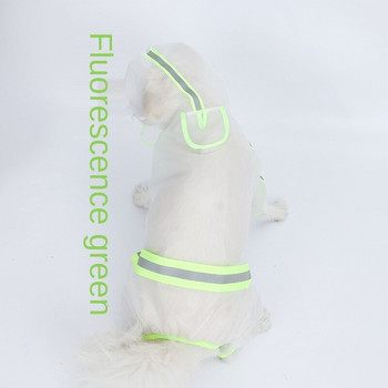Pet Dog Raincoat Puppy Four Foet Hooded Διαφανές Αδιάβροχο Small Medium Large Dog Rain Out Ρούχα για ζώα