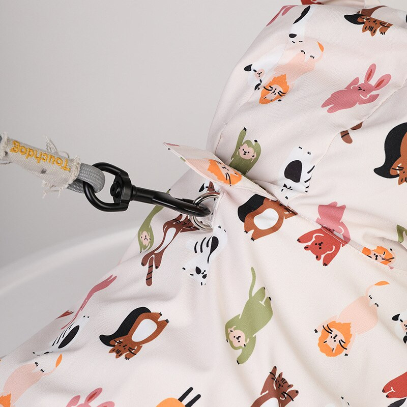 Animacinis filmas prancūzų buldogas naminis šuo, lietpaltis Lietaus kepurė Vandeniui atspari striukė mažiems vidutiniams šunims Drabužiai Korgis Šnauceris Mopsas IBC14