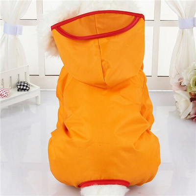 Brändi kapuutsiga lemmikloomakoera vihmamantlid veekindlad riided väikestele koertele Chihuahua Yorkie koera vihmamantel Pontšo kutsika vihmajope XS-XXL