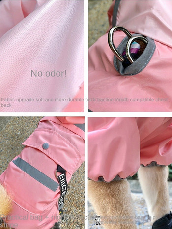 Αδιάβροχο σκύλου Τετράποδα Αδιάβροχο Προμήθειες για κατοικίδια Ρούχα για άνοιξη και καλοκαίρι Bichon Schnauzer Shiba Inu Αδιάβροχο All Inclusive