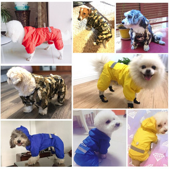 DRESSPET Αδιάβροχο παλτό για σκύλους κατοικίδιων ζώων 100% αδιάβροχο μπουφάν από πολυεστέρα για μικρούς μεσαίους σκύλους Ρούχα βροχής XXL