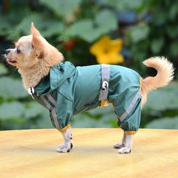 2022 Hot Sale Πρωτοχρονιάς Pet Dog Cat Raincoat Ρούχα Puppy Jumpsuit Hoody Αδιάβροχα μπουφάν βροχής