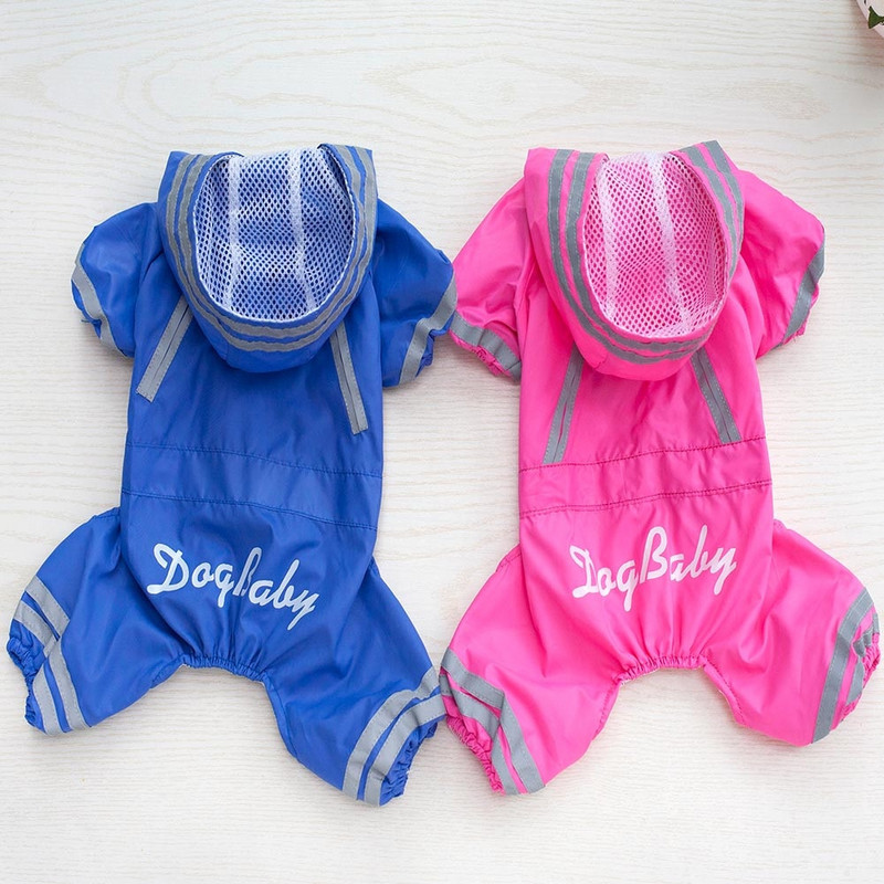 Letný vonkajší pršiplášť pre šteniatka a domáce zvieratá, mikiny s kapucňou, nepremokavé bundy, priedušný pršiplášť pre psov a mačky, oblečenie, oblečenie, potreby pre domáce zvieratá