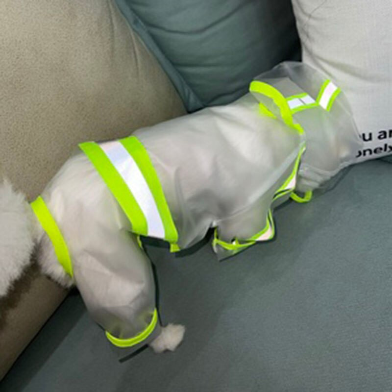 Pelenă de ploaie pentru câini, cu patru picioare, rezistentă la apă, chihuahua Yorkshire, cățeluș, animale de companie, pentru zile ploioase, artefact, haine poncho