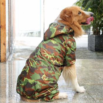 3XL 4XL 5XL 6XL Pet Large Dog Αδιάβροχο Αδιάβροχα Ρούχα εξωτερικού χώρου Αδιάβροχα Ρούχα με κουκούλα Μπλούζα για μεγάλα σκυλιά Ολόσωμες φόρμες Rain Coat Labrador