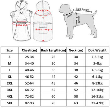 Ρούχα για σκύλους Αδιάβροχο για Μικρά Μεγάλα Σκυλιά Ανεμοπαλτό Windbreaker Γαλλικό μπουλντόγκ κουκούλα για σκύλους Ρούχα μπουφάν Chihuahua Dog Face