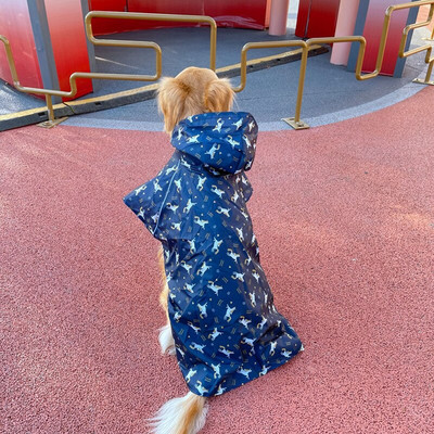 Manta de ploaie pentru caini Manta de ploaie pentru animale de companie Haine impermeabila pentru caini pentru caini mici mari Poncho Golden Retriever haina de ploaie Haine pentru animale de companie S-4XL