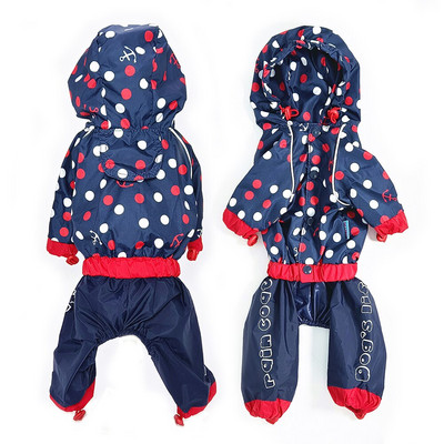 Lietaus paltas mažiems šunims Kvėpuojantis vandeniui atsparus šunų kombinezonas nuo lietaus lengvas reguliuojamo juosmens šuniukas su gobtuvu Čihuahua lietaus striukė