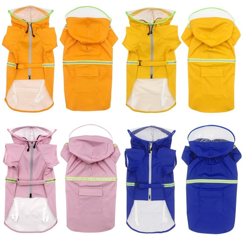 Domáce zvieratá Psy Pršiplášte Reflexné Veľké Psy Pršiplášť Nepremokavá Bunda Vonkajšie Priedušné Oblečenie Doplnky pre Psy