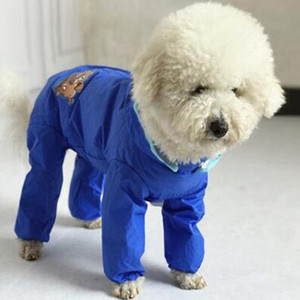 Lemmikloomakoerte vihmamantel kombinesoonide mantel väikestele keskmistele koertele veekindlad riided kutsikas eemaldatav kapuutsiga vihmamantel Puudel mops