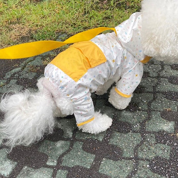 Puppy Four Seasons Universal Raincoat Pet Teddy Rainy Day Artifact Poncho Dog Τετράποδο Αδιάβροχο Ρούχα XS-XL