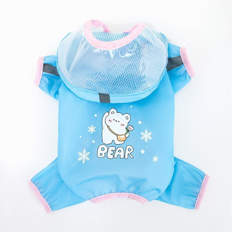 slatki print Kabanica za pse Reflektirajuća kabanica za pse Vodootporna odjeća Pelerina za kišu Proizvodi za kućne ljubimce za male velike pse