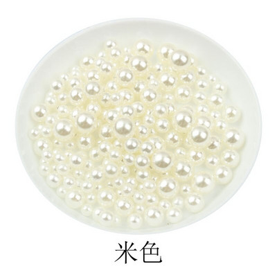 100–500 gab. 3/4/5/6 mm varavīksnes krāsa, apaļa imitācija, ABS pērļu bezcaurumu krelles rotaslietām, DIY amatniecības albumu dekorēšanai