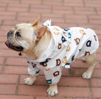 [MPK Dog Poncho] Pelernă de ploaie pentru câini pentru buldogi francezi și pugi, pentru alegerea culorii, consultați imaginea în loc de cuvinte