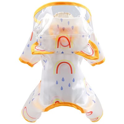 PETCIRCLE Oblečenie pre psov Dúhový nepremokavý pršiplášť pre malého psa, šteniatko, mačku, celoročné, roztomilý kostým pre domáce zvieratá, oblečenie pre domáce zvieratá, kabát