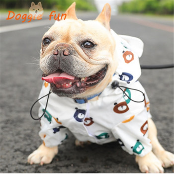Αδιάβροχο για σκύλους κατοικίδιων ζώων Pug Ρούχα γαλλικού μπουλντόγκ Αδιάβροχα ρούχα για σκύλους Αδιάβροχο μπουφάν Poodle Chihuahua Schnauzer Husky Αδιάβροχο