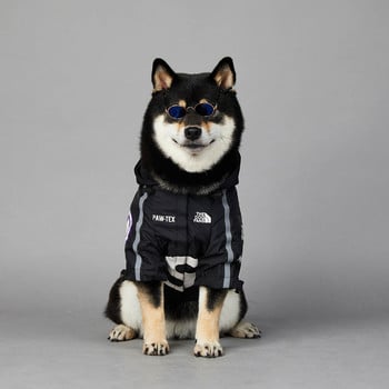 S-5XL Trend, αντιανεμικό αδιάβροχο σκυλί, αδιάβροχο κοστούμι σκύλου για μεγάλα σκυλιά S Letter Pet Jacket Puppy Raining Coat Hoodie XL