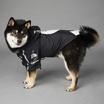 S-5XL Trend Brand Ветроустойчиво куче Дъждобран Дъждоустойчив костюм за кучета за големи кучета S Letter Pet Jacket Puppy Raining Coat Hoodie XL