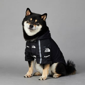 S-5XL Trend Brand Ветроустойчиво куче Дъждобран Дъждоустойчив костюм за кучета за големи кучета S Letter Pet Jacket Puppy Raining Coat Hoodie XL