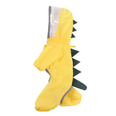 Pelernă de ploaie impermeabilă pentru câini, salopetă reflectorizată în formă de dinozaur, haină de ploaie pentru câini, în aer liber, jachetă pentru câini de talie mică, pisici, articole pentru animale de companie