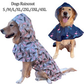 Kabanica za kućne ljubimce za male srednje velike pse Vodootporna kabanica Jakne s kapuljačom Labrador Teddy Clothing Prekrasna kišna kabanica s printom