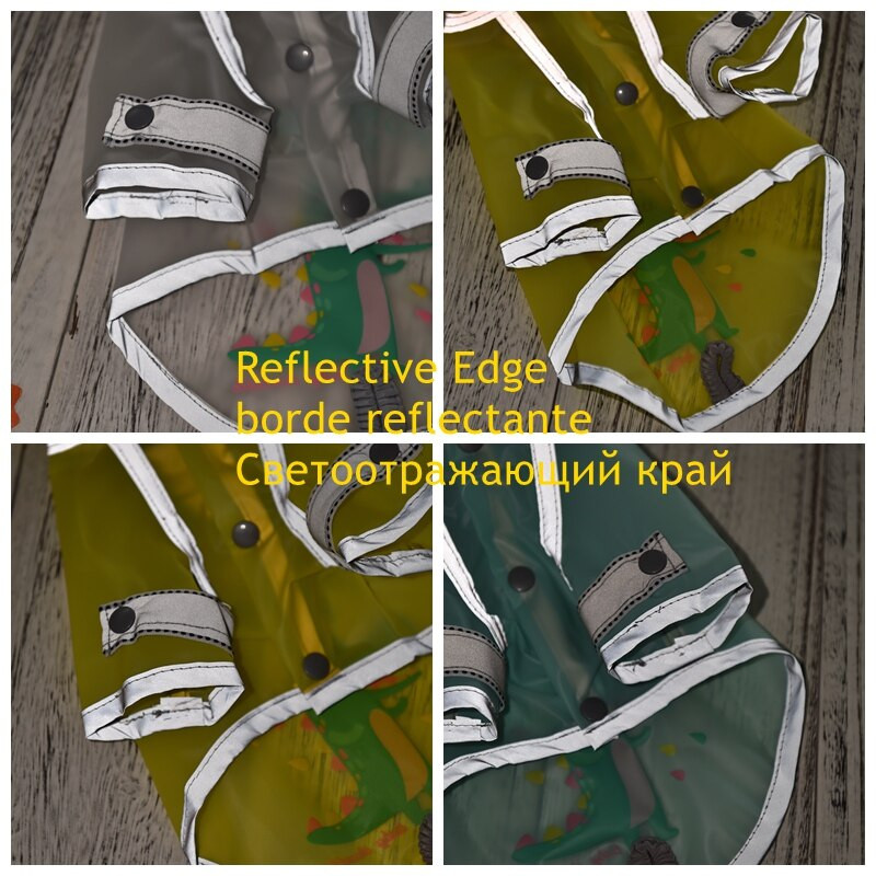 Pelernă de ploaie reflectorizantă de dinozaur pentru câini Suk Bulldog francez Pălărie amuzantă Hanorac pentru animale de companie Manta impermeabilă Pomeranian Lucruri pentru pisici