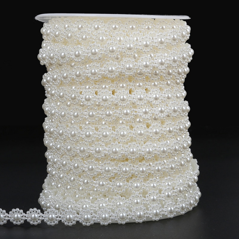 Erinevad suurused 2m-5m lille kuju lame seljaga elevandiluu imitatsioon looduslik pärl helmed käsitöö kaunistus DIY ehete otsimise tarvikud