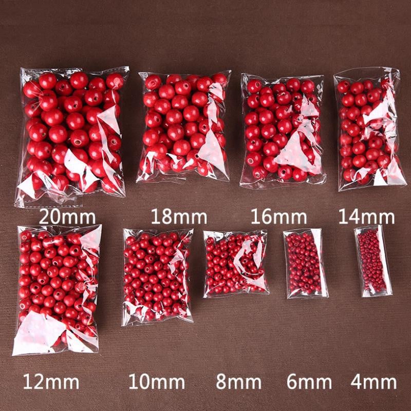 4mm-20mm gaură mare rotundă din lemn natural, ecologic, distanțier liber, margele de cafea maro din lemn pentru fabricarea de bijuterii, brățări artizanale