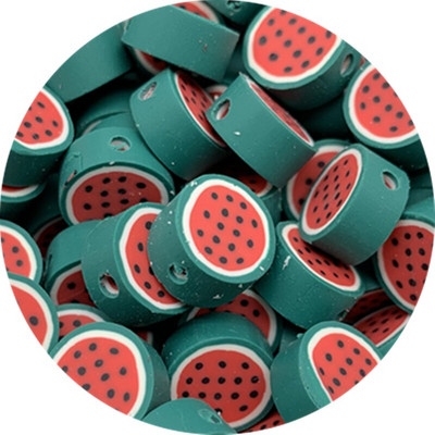 30 ks/sada 10 mm zmiešané farby ovocné hlinené korálky dištančné korálky z polymérovej hliny na výrobu šperkov, DIY ručne vyrobené doplnky