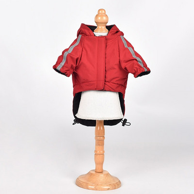 Neperšlampami vandeniui atsparūs šunų drabužiai mažiems šunims Žiemos šilti šuniukų lietpalčiai Prancūzų buldogo lietaus paltai Striukės naminių gyvūnėlių drabužiai