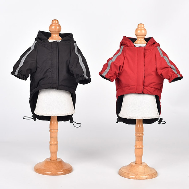 Neperšlampami vandeniui atsparūs šunų drabužiai mažiems šunims Žiemos šilti šuniukų lietpalčiai Prancūzų buldogo lietaus paltai Striukės naminių gyvūnėlių drabužiai