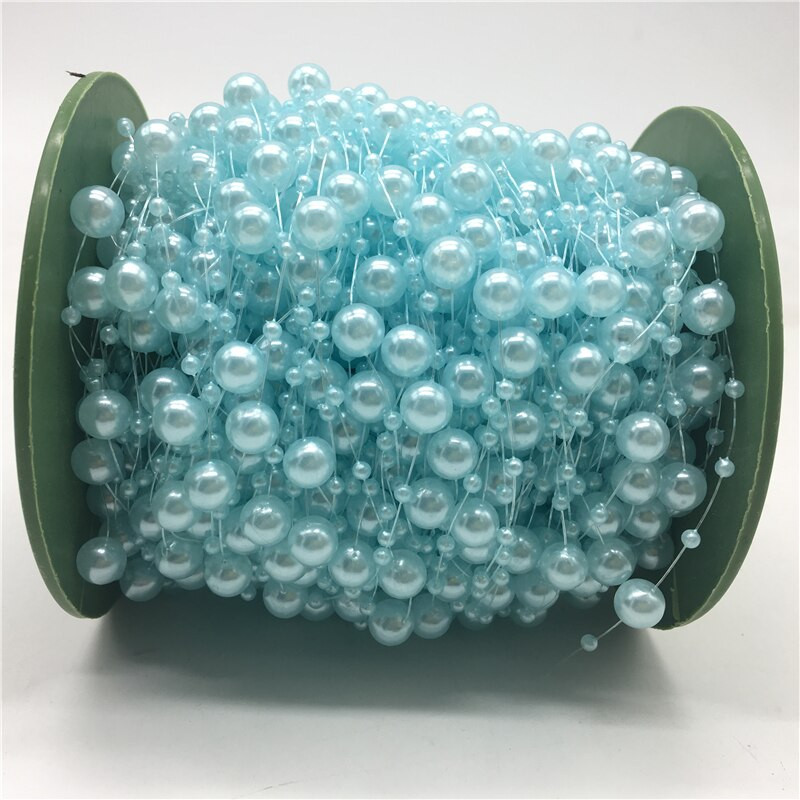5 yarzi/lot 8mm margele linie de pescuit perle artificiale margele lant Ghirlanda flori decorare petrecere nunta accesorii pentru cap de mirese