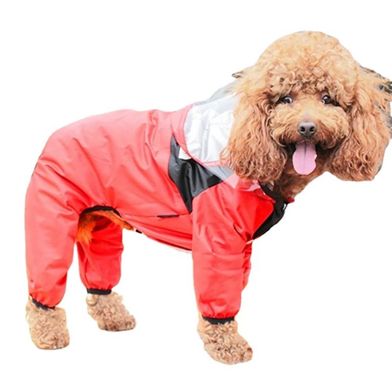 Nepremokavý pršiplášť pre domáce zvieratá, vonkajší priehľadný reflexný pršiplášť s kapucňou, produkty pre domáce zvieratá