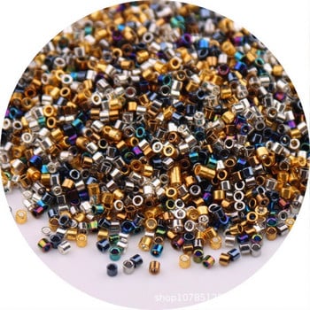 1680 τμχ Japan Metallic Delica Beads 11/0 Ομοιόμορφες ιαπωνικές γυάλινες χάντρες για DIY κοσμήματα κατασκευή γυναικείων ενδυμάτων χειροτεχνίας αξεσουάρ