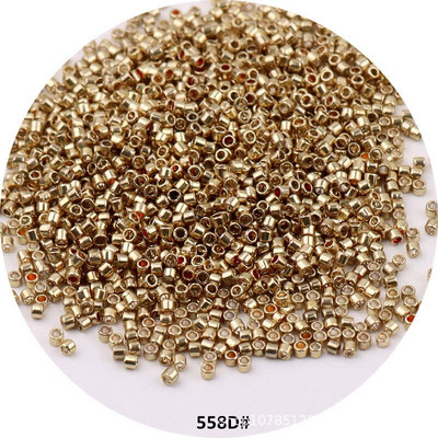 1680 gab Japānas metāla delikateses krelles 11/0 vienotas japāņu stikla sēklu krelles, kas paredzētas DIY rotaslietu izgatavošanai sieviešu apģērbu amatniecības piederumi