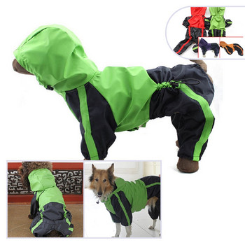 Μεγάλο αδιάβροχο σκυλί, αδιάβροχα ρούχα, φόρμα βροχής για μεγάλα μεσαία μικρά σκυλιά Golden Retriever Labrad Outdoor Pet Coat Ρούχα